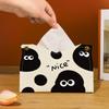 Cute Coal Ball Creative Desktop Tissue Box