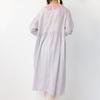 Women's Floral Print Lace-up Doll Collar Cotton Linen Long Sleeve Loose Plus Size Spring Dress