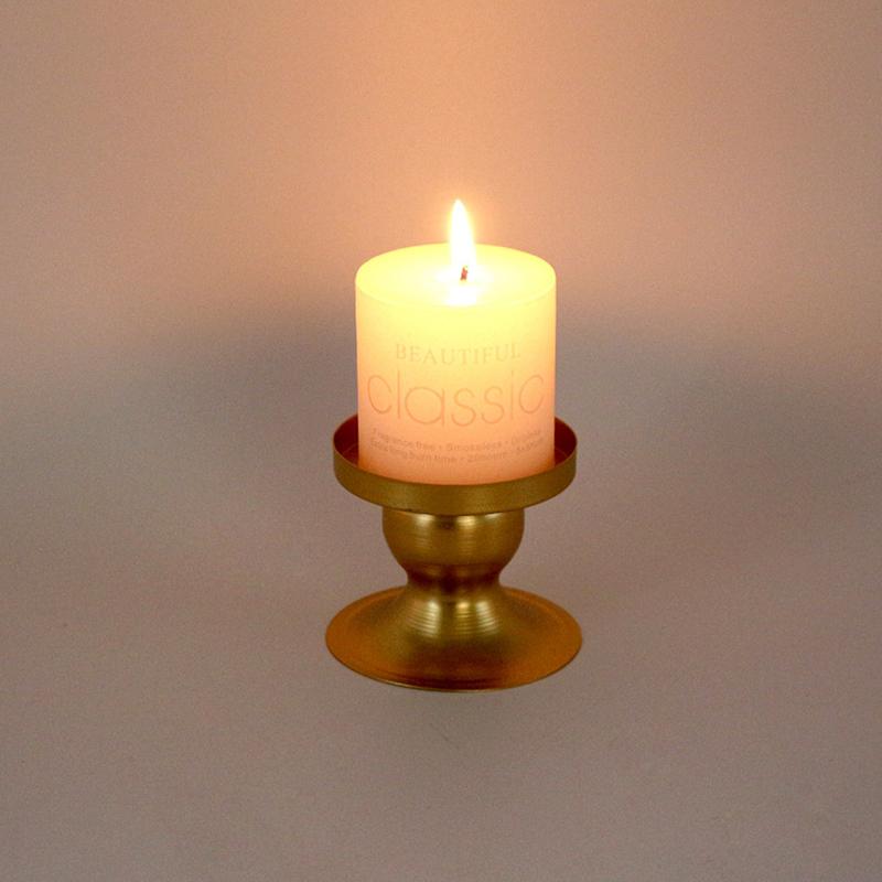 

Iron Art Candlestick Home Party Handicrafts Wedding Gold Decorative Candle Holder DIY Metal Desktop Ornaments Decoration