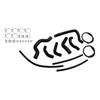 Silicone Radiator coolant Hose Fit For Ducati Monster 937 2021-2025 Black