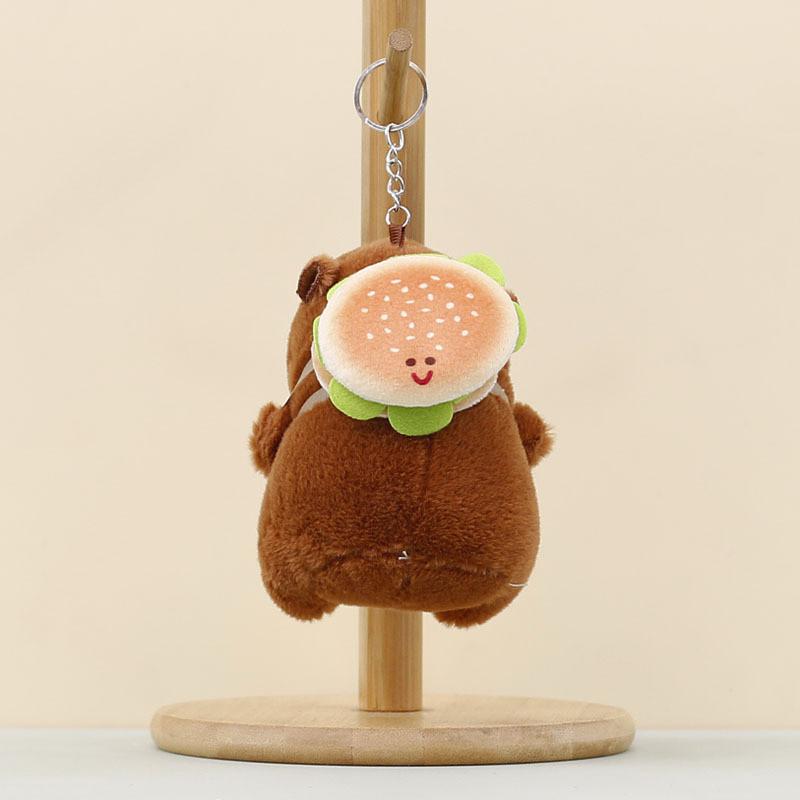 Capybara Pendant Plush Animal Keychain Bag Decoration Cute Doll Gift Holiday