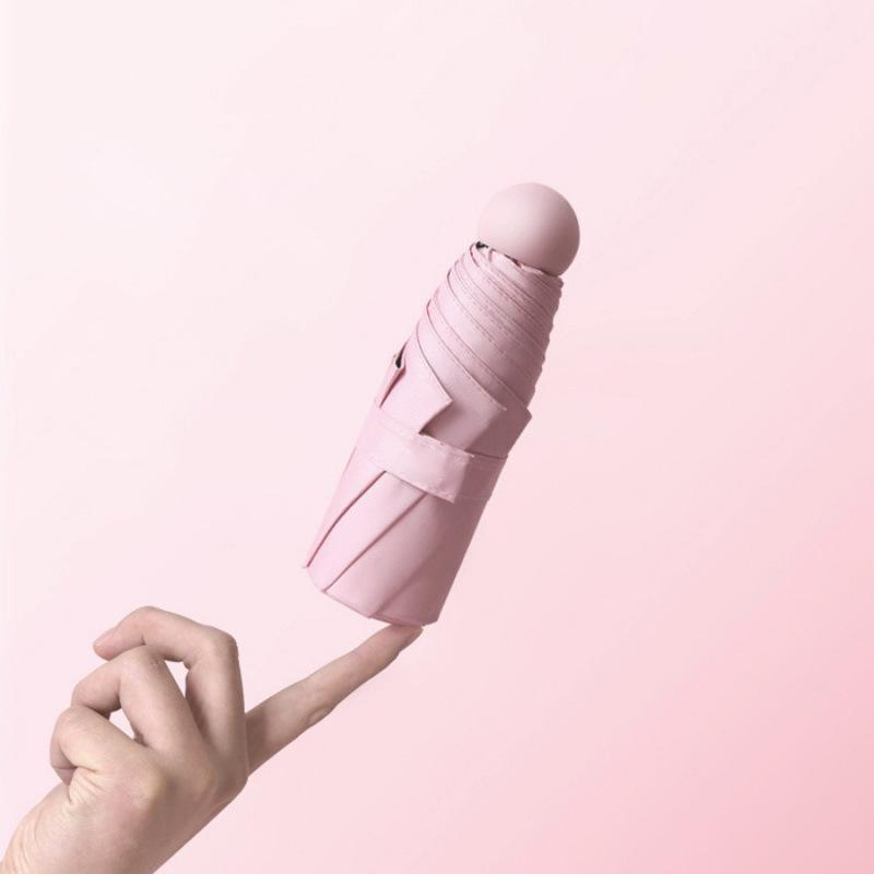 Compact UV Protection Dual-Use Mini Umbrella for Sun and Rain