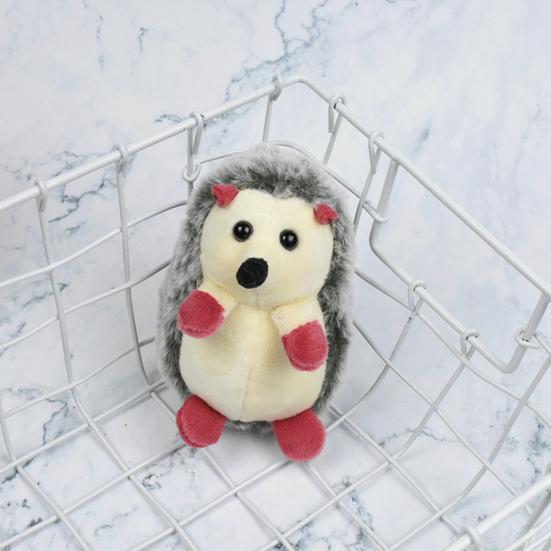 Lovely Small Animal Pendant Bag Plush Stuffed Doll Hedgehog Keychain Decoration
