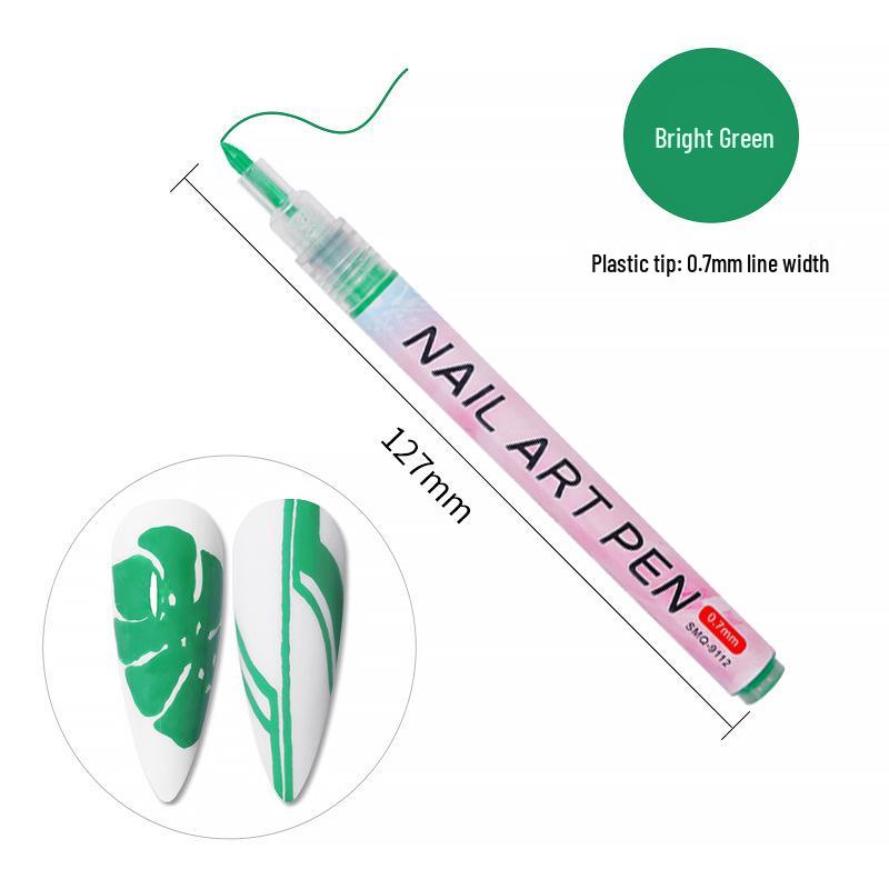 

12-Color Nail Art Pen Set for Painting, Dotting, and Outlining