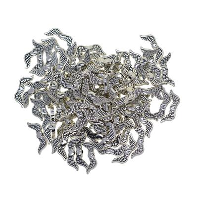100 stuks 20 mm Tibetaanse zilveren engelenvleugel-afstandskralen DIY sieraden maken