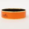 HERMES [Excellent condition] GM enamel caleche Bangle Orange / goldUsed