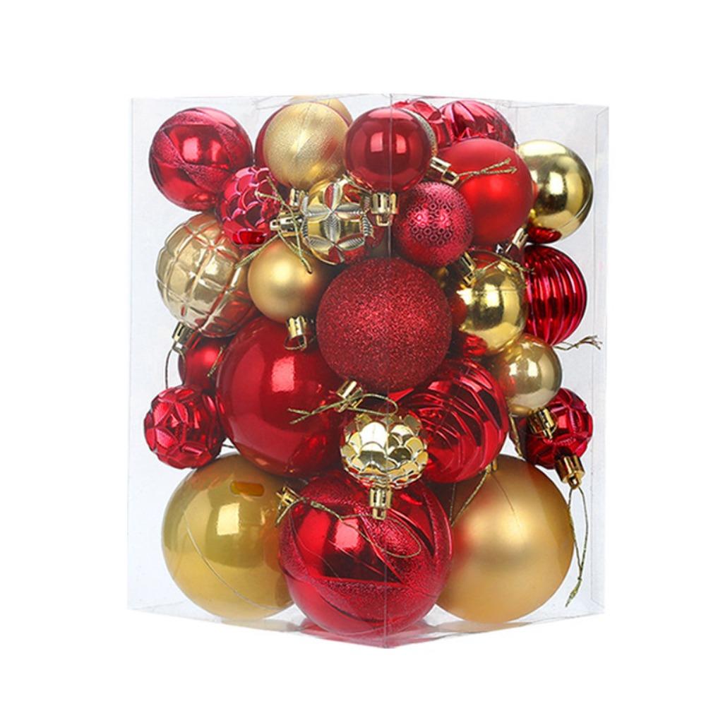 

34 шт. 4/5/6/8 см Рождественский шар Креативное подвесное украшение Подвеска на елку Новый год Style 2