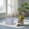 Multi Purpose Boot Shape Silicone Planter Mold For DIY Resin Jewelry Pot Candle Cup Making Unique Handmade Gift