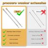 1Pcs Quick Connect 1/4 Inch High-Quality Stainless Steel Pressure Washer Extension Wand Heavy-Duty Upgrade