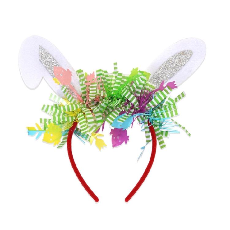 Adorkable Headband Cartoon Rabbits Hair Hoop Eye-catching Headpiece Headwear for Halloween Cosplay Role Play