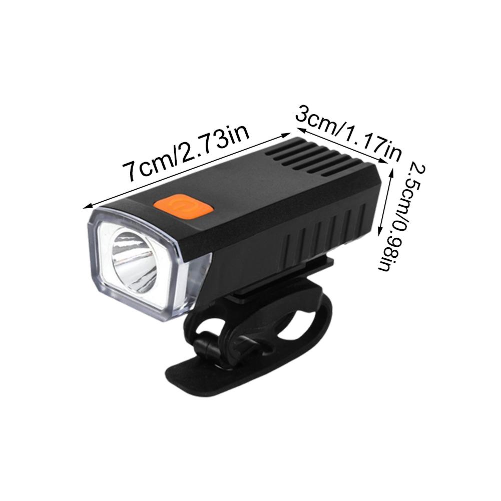 Super Bright Bicycle Headlight USB Rechargeable Strong Light Long-range MTB Front Lamp Waterproof Night Riding Safety Flashlight