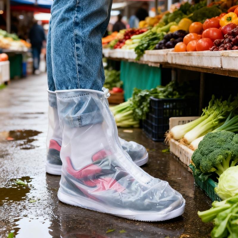 Waterproof Shoe Covers Pack Of 2 AntiSlip Rain Shoe Covers Boot Protectors For Wet Weather Outdoor Activity Hiking Use