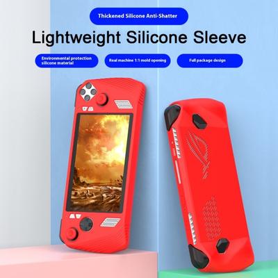 Silicone Game Console Case Protective Sleeve Shockproof Impact Resistant Non-slip Anti Drop Protective Cover for ROG ALLY