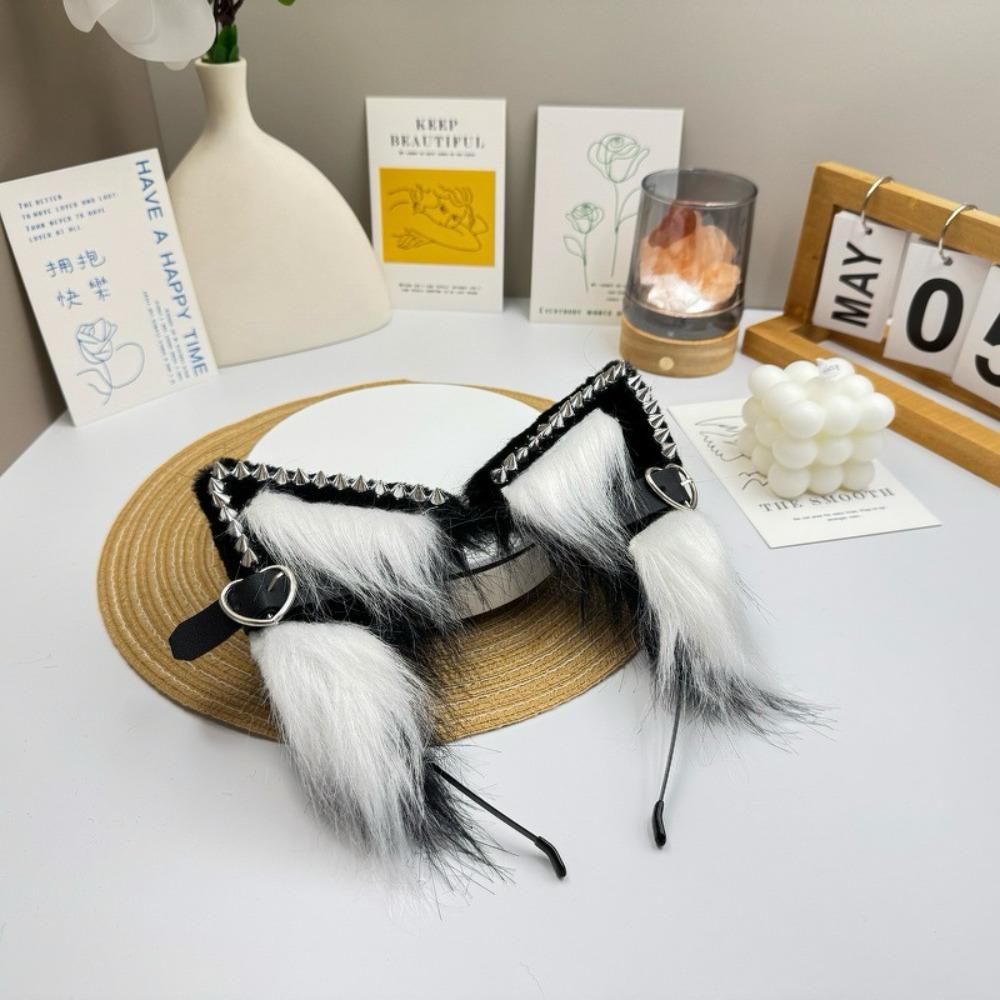 Hairpin Plush Headband Belt Halloween Cosplay Costume Fashion Cat Ear Lolita Hair Band  Girls