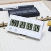 Target Timer LCD Screen Touch Key Compact Examination Timer for Study Office School Kitchen White