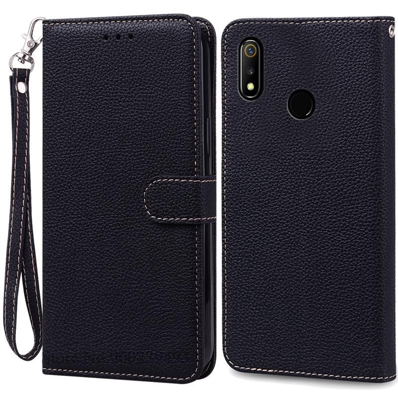 For Realme 3 Case Soft Pu Leather Flip Wallet Case For Realme 3 Pro Case Phone Cover For Realme 3 Pro Coque Fundas Bumper