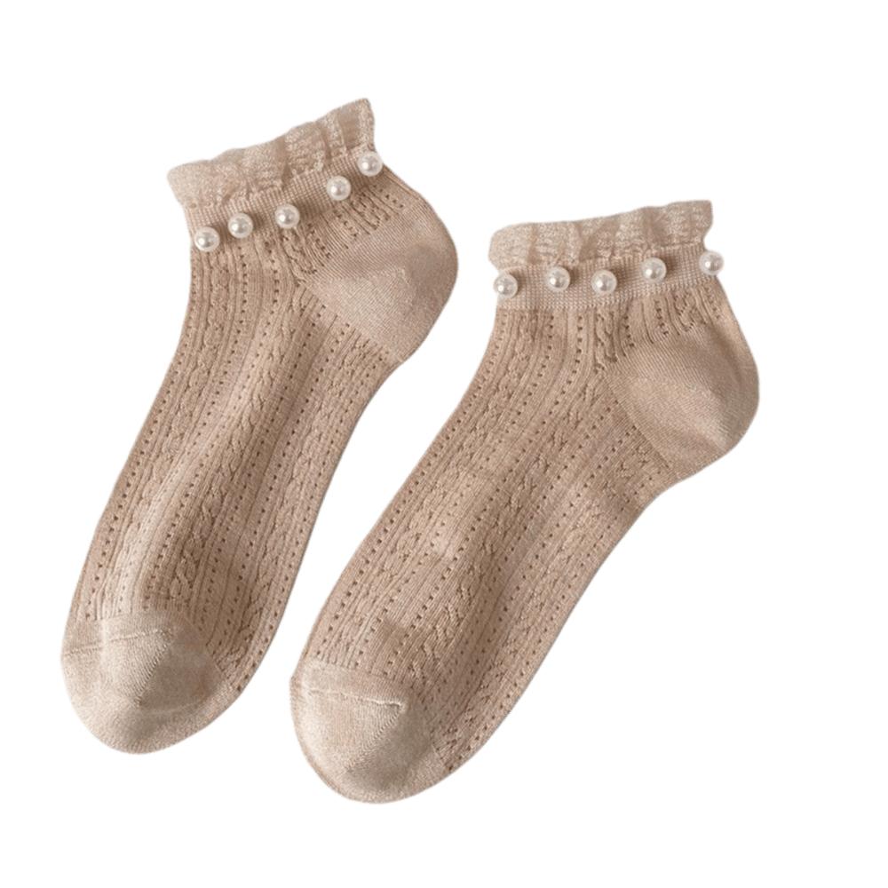 Fashion Elastic Lace Ruffle Socks Low Tube Mesh Women Ankle Socks Preppy Style Breathable Princess Dress Socks Women Girls