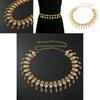 Metal Waist Chain For Women With Hollow Carving And Dangle Waterdrop Pendant Summer Fashion Accessory