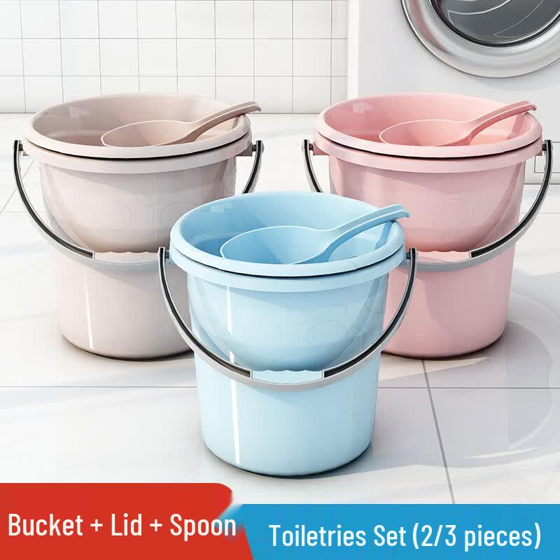 Zhuang Ziran Thickened Plastic Water Bucket with Lid