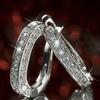 1 Pair Earrings Charm Attractive Ring Shape Dainty Huggie Earrings for Women