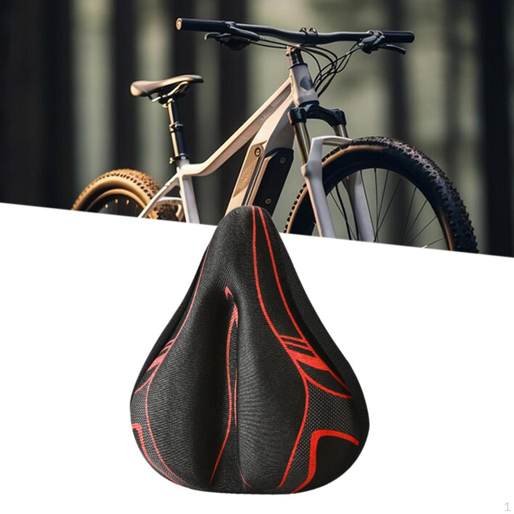 Bicycle Saddle Cushion Cover, Breathable Wide Bike Cover for Mountain Bikes, Road