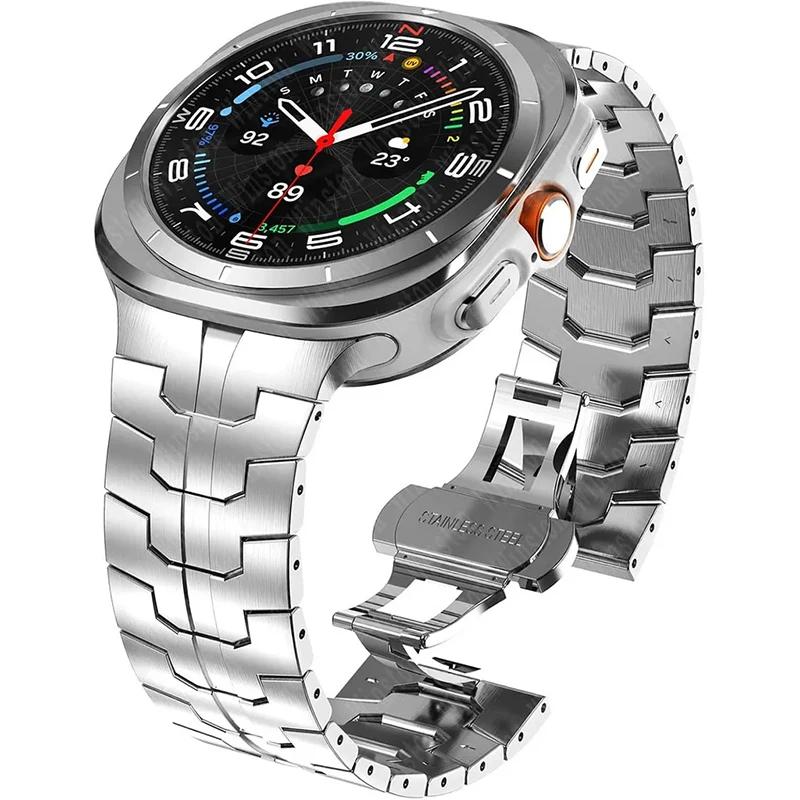 Bracelet for Samsung Galaxy Watch Ultra 2025 Correa Stainless Steel Metal Band for Samsung Ultra 7 Galaxy Ultra 47MM Wrist Strap