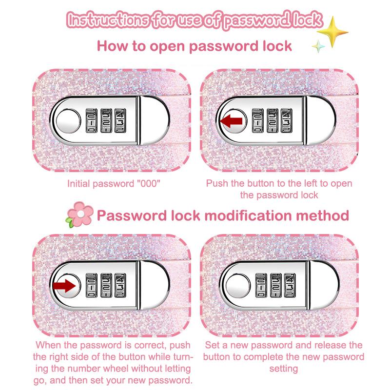 Piele PU Provocarea celor 100 de plicuri Liant de economii Copertă laser cu blocare prin parolă Caiet pentru economisirea banilor Carte financiară reutilizabilă