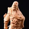 Cliff Cypress Wood Carving Guan Yu Ornament Home Furnishing Office Wooden Handicrafts Decoration Worship Ornament Holiday Gifts