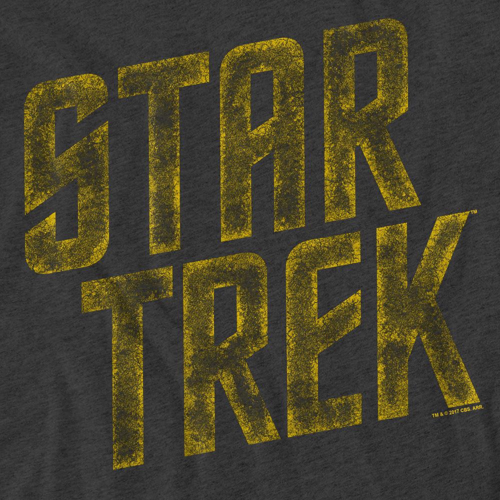 Star Trek Unisex Adult Distressed Logo T-Shirt