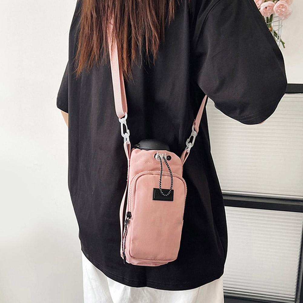 High-end Shoulder Strap Water Bottle Carrier Bag Front Opening Bottle Holder Adjustable Large P S7E6