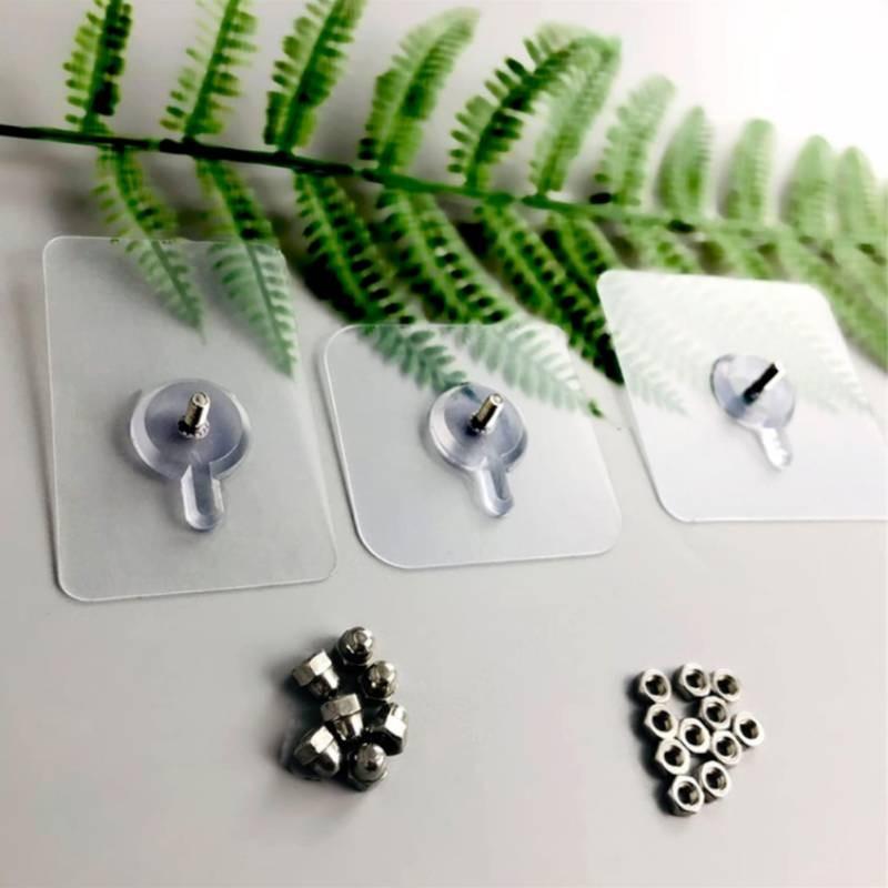 Transparent Non Drilling Rubber Traceless Screw Hook Suitable For Use Daily