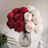 Artificial Rose Flower Realistic Faux Silk Rose with Stem for DIY Wedding Bouquets Home Party Table Centerpiece Floral Arrangement