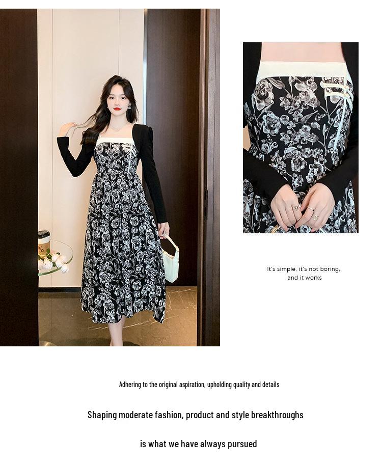 Spring Chic Floral Two-Piece French Slip Dress Set