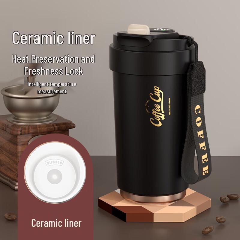 BEANBEANLOVE Retro Smart Insulated Ceramic Mug
