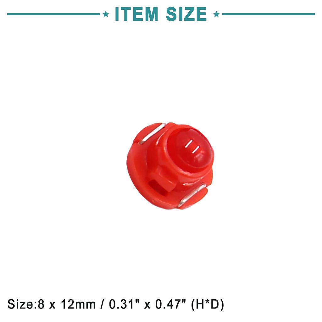 ACROPIX Žárovka kontrolky přístrojové desky pro interiér auta T4.7 Červená LED Červená 10ks