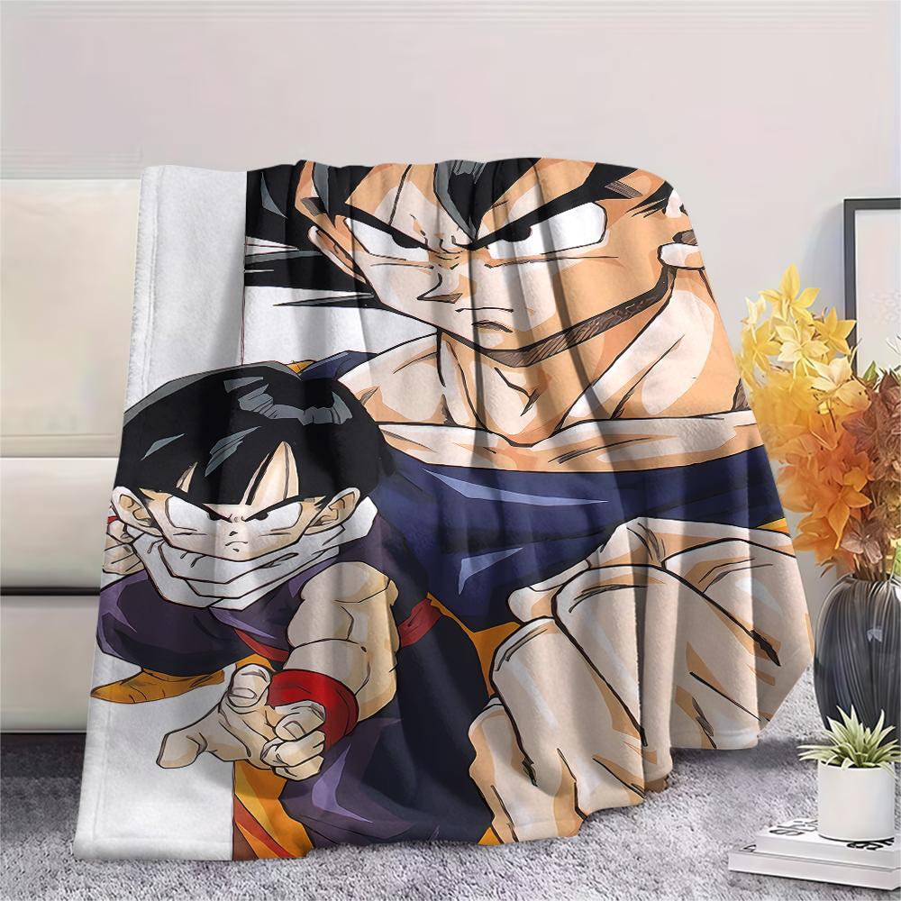Dragon Ball characters Print Flannel Blanket,High quality Comfortable for All Seasons,Home Decor,Warmth and Comfort,Perfect for Christmas Gifts