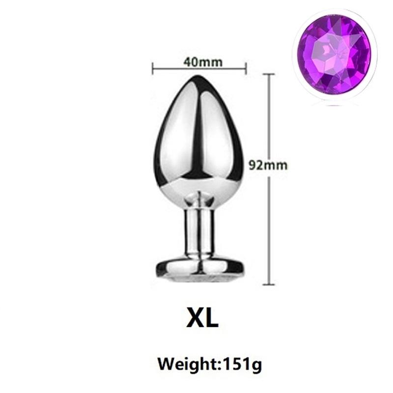 Super Mini malý střední velký set stahovací kroužek Křišťálové kovové anální korálky anální kolík Šperky bondage lock párová herní vložka