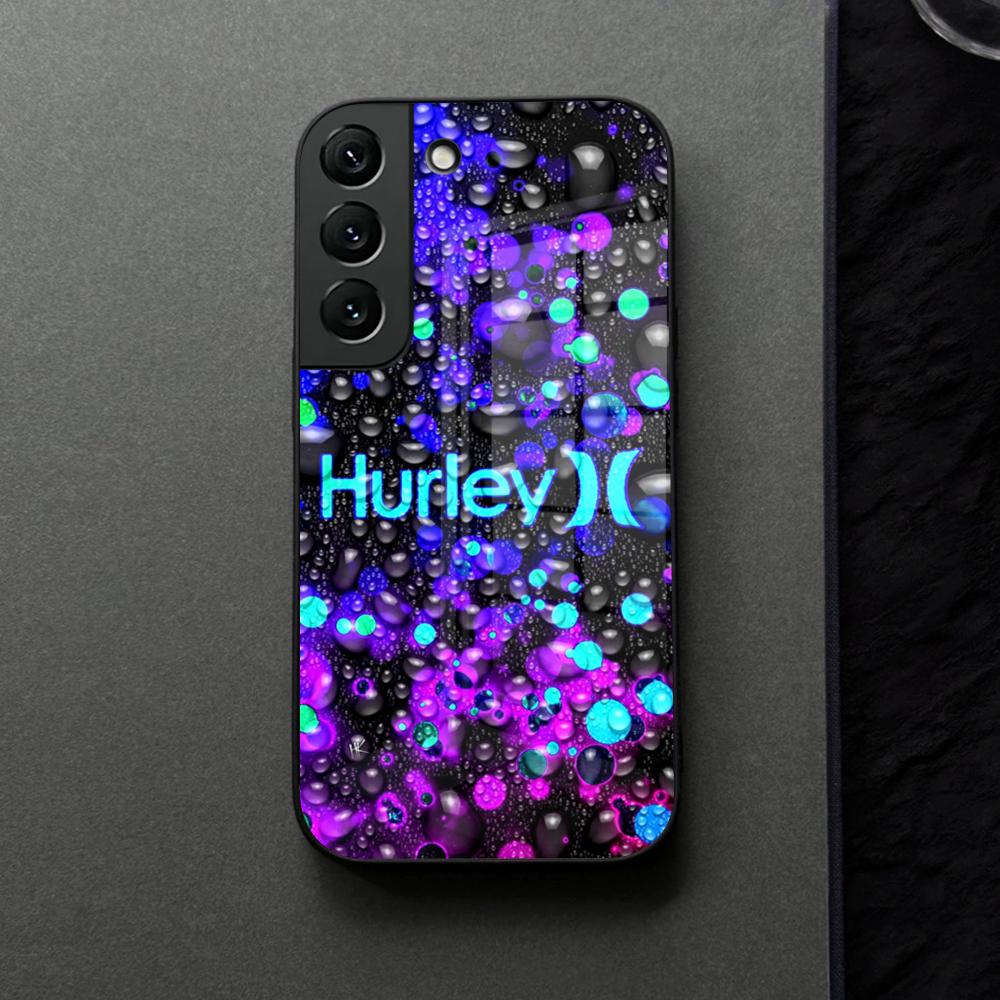 Hot Brand H-hurleyes Phone Case Glass For Samsung Galaxy S21 S25 S22 S20 S24 S23 Ultra Fe Plus A16 A34 A54 A24 Coque