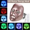 110V-220V 7 Colors LED Mask LED Photon Facial Light Mask With Neck Therapy Skin Rejuvenation Face Lifting Anti Acne Wrinkle Skin