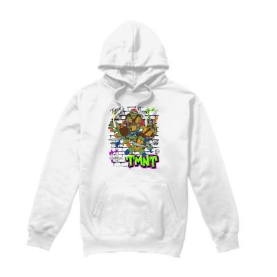 Tales of the Teenage Mutant Ninja Turtles Mens Brick Wall Poster Hoodie
