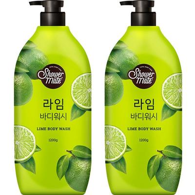 Shower Mate Natural Body Wash Lime, 1.2kg, 2 Korean Cosmetics