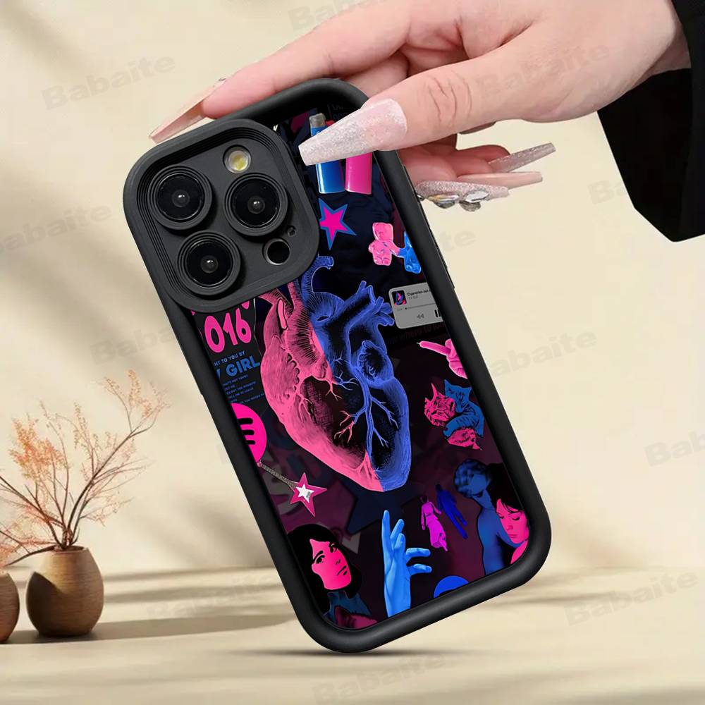

Рожево-синій чохол для телефону TV Girl для IPhone 17 16 15 13 11 12 14 Pro Max Plus Силіконова кришка iPhone 17 Air