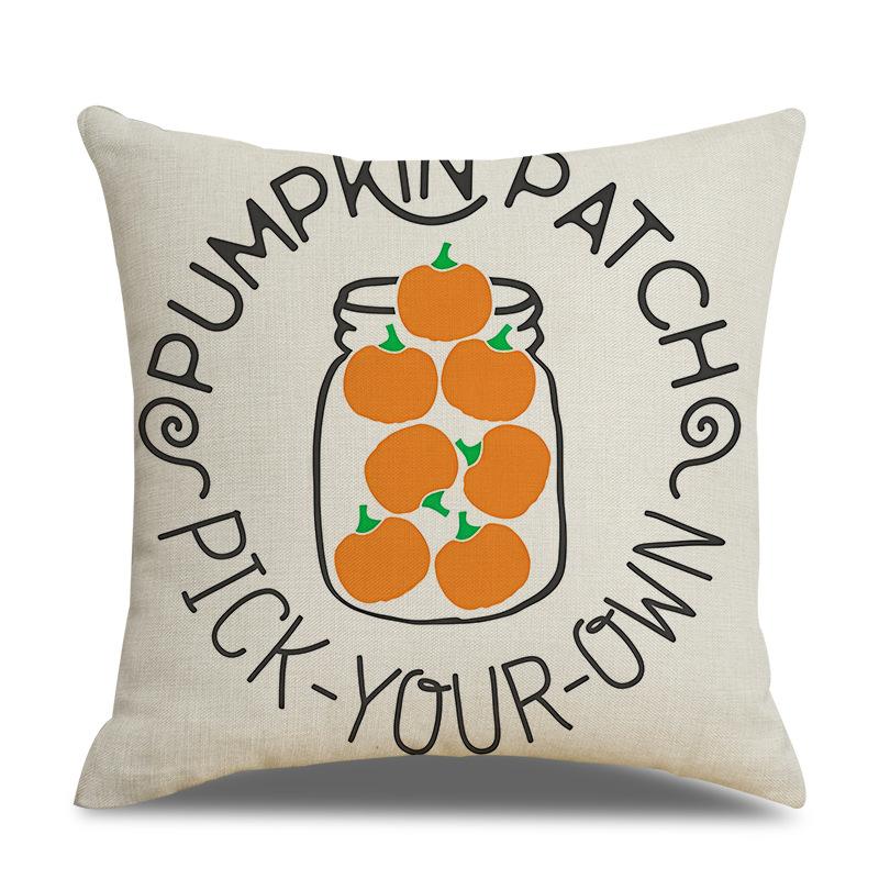 Podzimní Den díkůvzdání Povlak na polštář Povlak na polštář z lnu Povlak na bederní polštář Obývací pokoj Bavlněný povlak na polštář Pohovka Auto