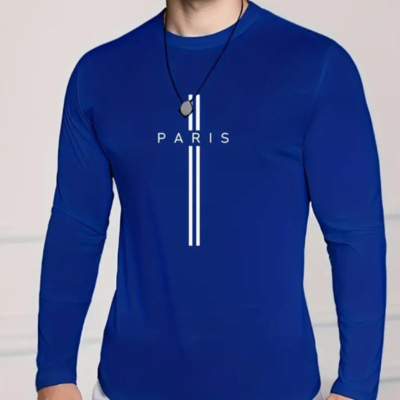 

Простой алфавитный принт мужские футболки с длинным рукавом футболки с круглым вырезом повседневный свитер мужская одежда больших размеров 8XL синий