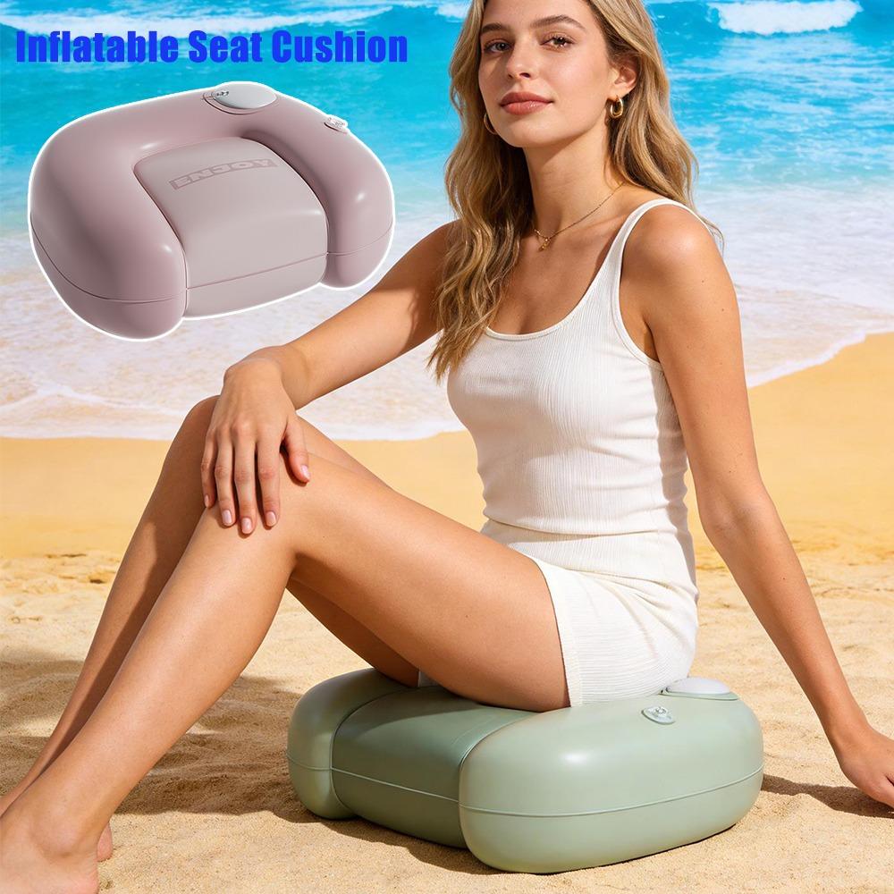 Inflatable Seat Cushion for Camping Outdoor Lightweight Travel Ground Mat Chair Pad for Music Festival Picnic Beach Wild Camping