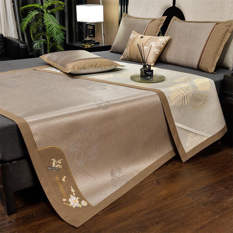 Summer Double-Sided Ice Rattan & Bamboo Cooling Mat