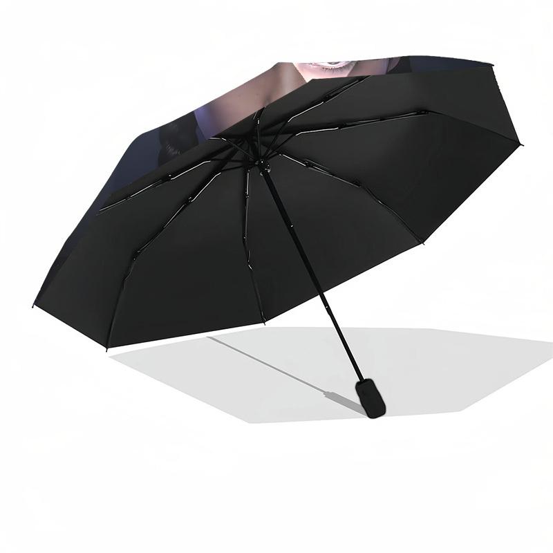 1pc Wednesday Automatic Folding Umbrella, Portable Collapsible Design, Casual Outdoor Accessory L1127090
