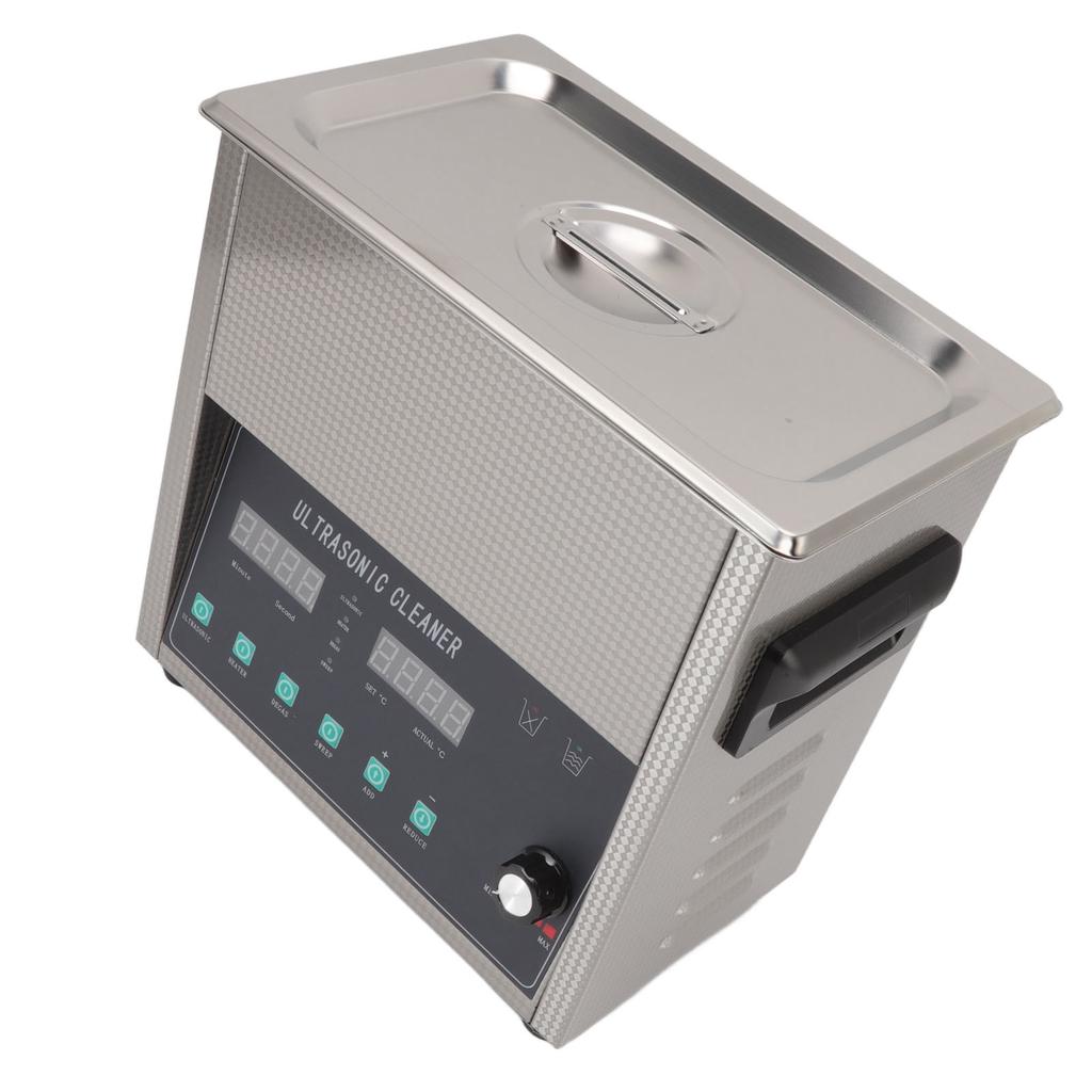 Ultrasonic Cleaning Machine 3L Adjustable Power Heatable Stainless Steel Ultrasonic Cleaning Machine for Jewelry