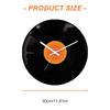 12inch Record Shape Wall Clock Nostalgic Designing Desk Clocks for Cafe and Living Room Decoration