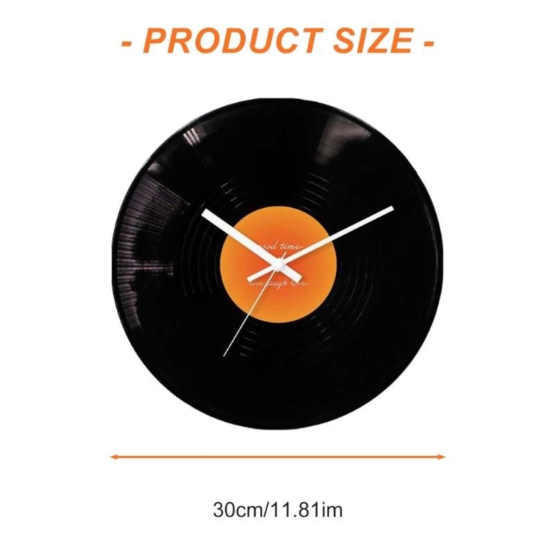 12inch Record Shape Wall Clock Nostalgic Designing Desk Clocks for Cafe and Living Room Decoration